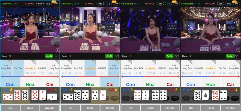 Hướng dẫn cách đặt cược Baccarat